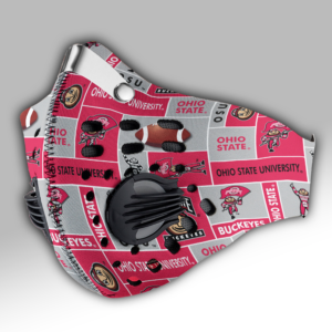 Ohio State University Buckeyes Carbon PM 2,5 Face Mask