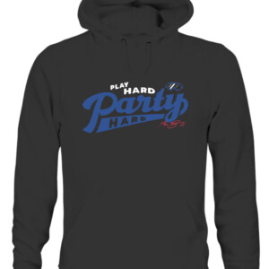 PLAY HARD, PARTY HARD SHIRT MAX SCHERZER Los Angeles Dodgers CAUH black front.jpg