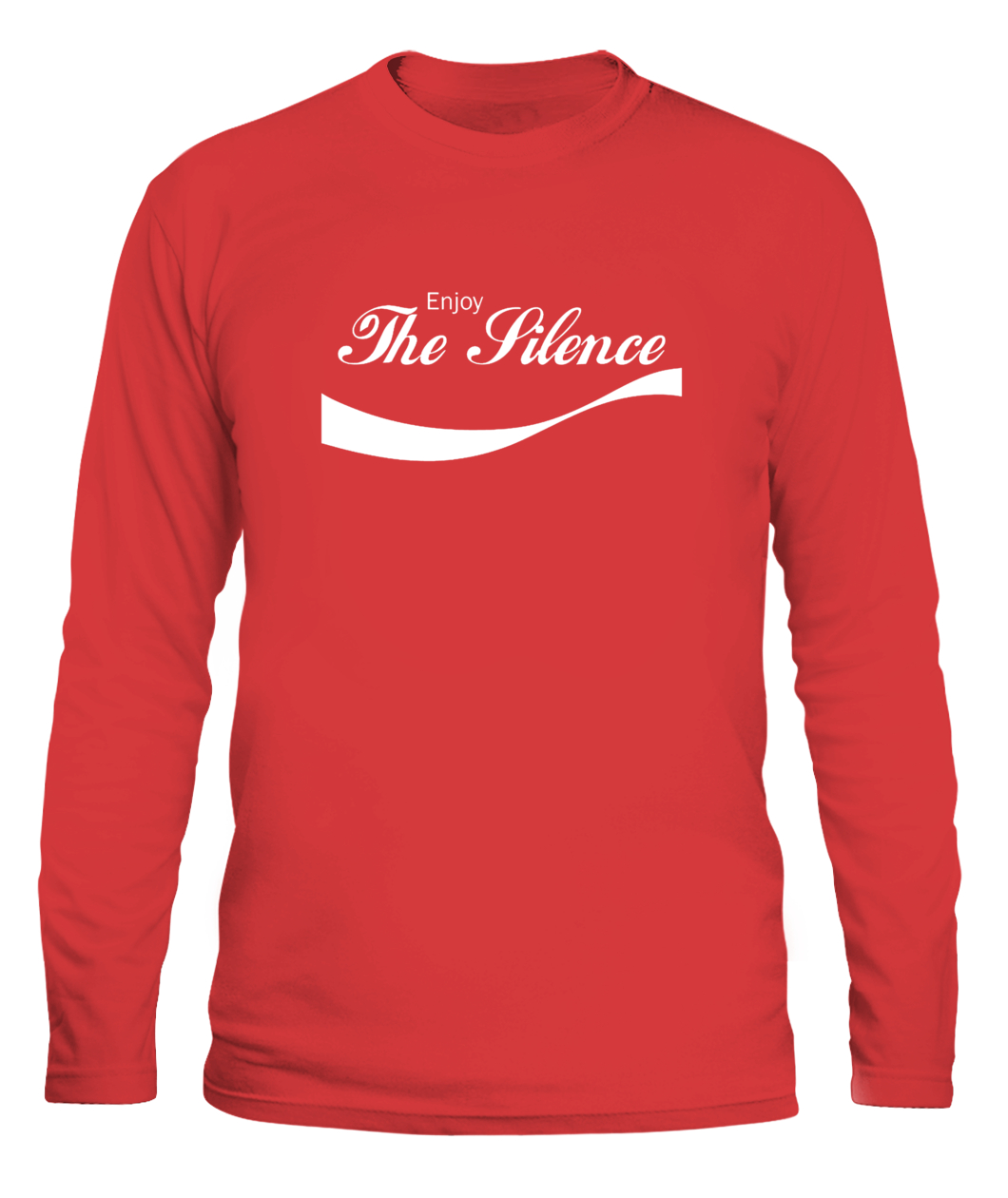 Enjoy The Silence T-Shirt Funny Cocacola Slogan-CALS-red-front.jpg Enjoy The Silence T Shirt Funny Cocacola Slogan CALS red front.jpg