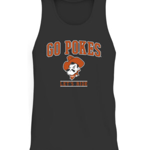 GO POKES, LET'S RIDE SHIRT Oklahoma State Cowboys CATT black front.jpg