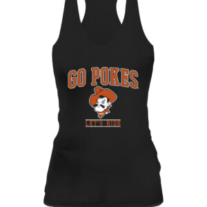 GO POKES, LET'S RIDE SHIRT Oklahoma State Cowboys CAWT black front.jpg
