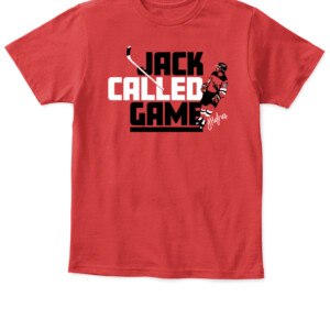 JACK CALLED GAME SHIRT JACK HUGHES New Jersey Devils APKT red front.jpg