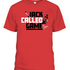 JACK CALLED GAME SHIRT JACK HUGHES New Jersey Devils CAPT red front.jpg