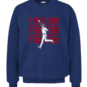 FREDDIE! FREDDIE! FREDDIE! SHIRT FREDDIE FREEMAN Atlanta Braves CACS navy front.jpg