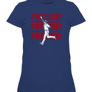 FREDDIE! FREDDIE! FREDDIE! SHIRT FREDDIE FREEMAN Atlanta Braves CAWTS navy front.jpg