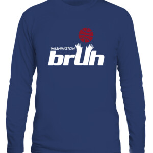 WASHINGTON BRUH SHIRT Washington Wizards CALS navy front.jpg
