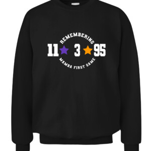 REMEMBERING MAMBA FIRST GAME 11 3 95 SHIRT Austin Reaves Los Angeles Lakers CACS black front.jpg
