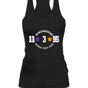 REMEMBERING MAMBA FIRST GAME 11 3 95 SHIRT Austin Reaves Los Angeles Lakers CAWT black front.jpg