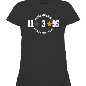 REMEMBERING MAMBA FIRST GAME 11 3 95 SHIRT Austin Reaves Los Angeles Lakers CAWTS black front.jpg