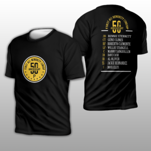 50THANNIVERSARYOFTHEALL MINORITYLINEUPT SHIRTPittsburghPirates