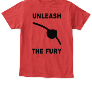 UNLEASH THE FURY SHIRT Nick Fury Samuel L. Jackson Avengers Marvel APKT red front.jpg