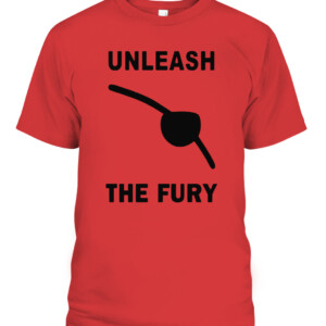 UNLEASH THE FURY SHIRT Nick Fury Samuel L. Jackson Avengers Marvel CAPT red front.jpg
