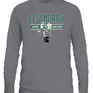 KENNETH WALKER III AND JALEN NAILOR SHIRT SHIRT Spartans MICHIGAN STATE CALS graphite heather front.jpg