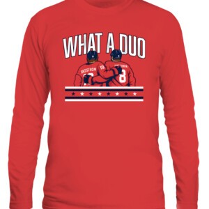WHAT A DUO SHIRT ALEXANDER OVECHKIN NICKLAS BÄCKSTRÖM Washington Capitals