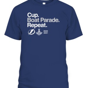 Cup - Boat Parade - Repeat  T-Shirt Tampa Bay Lightning Back-to-Back Stanley Cup Champions Parade Celebration