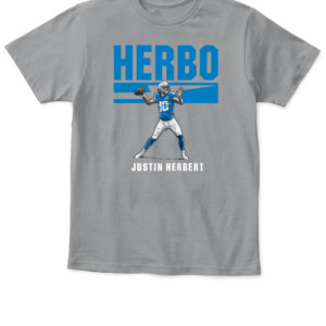 HERBO MODE SHIRT JUSTIN HERBERT Los Angeles Chargers APKT sport grey front.jpg