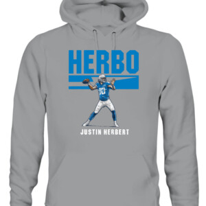HERBO MODE SHIRT JUSTIN HERBERT Los Angeles Chargers CAUH sport grey front.jpg