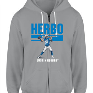 HERBO MODE SHIRT JUSTIN HERBERT Los Angeles Chargers CAZH sport grey front.jpg