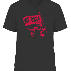 Raptors We Back T Shirt Toronto Raptors CAVN black front.jpg