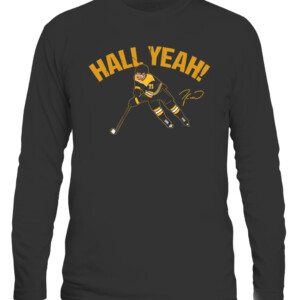 HALL YEAH SHIRT TAYLOR HALL Boston Bruins CALS black front.jpg