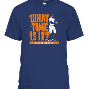 WHAT TIME IS IT SHIRT CARLOS CORREA Houston Astros CABT navy front.jpg