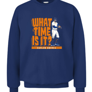 WHAT TIME IS IT SHIRT CARLOS CORREA Houston Astros CACS navy front.jpg