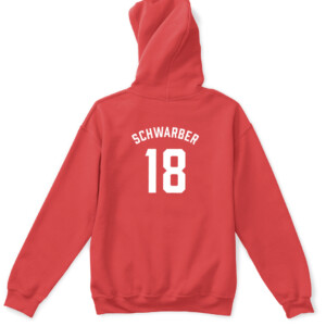 WALTHAM HAWKS SHIRT Kyle Schwarber Boston Red Sox APKH red back.jpg
