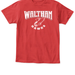 WALTHAM HAWKS SHIRT Kyle Schwarber Boston Red Sox APKT red front.jpg