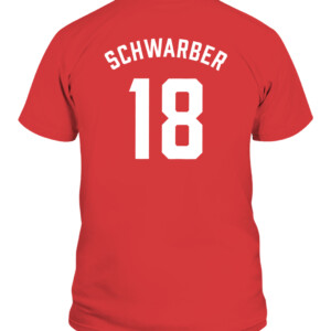 WALTHAM HAWKS SHIRT Kyle Schwarber Boston Red Sox CABT red back.jpg