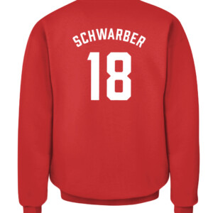 WALTHAM HAWKS SHIRT Kyle Schwarber Boston Red Sox CACS red back.jpg