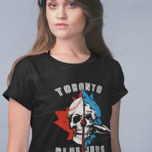 BlueJaysSkullBaseballShirtTorontoBlueJaysCharlieMontoyoWomen sShirt