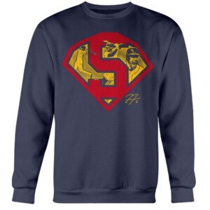 Freddie Super Freeman T Shirt Freddie Freeman Atlanta Braves Crewneck
