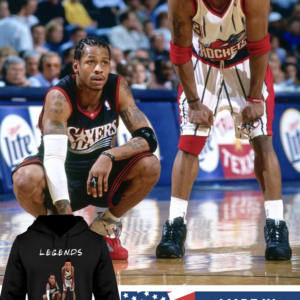 FriendsLegendsAllenIversonAndSteveFrancisNBALegendsBasketballT ShirtPhiladelphia76ers HoustonRocketsHoddie