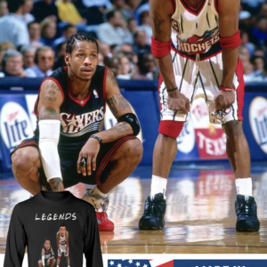 FriendsLegendsAllenIversonAndSteveFrancisNBALegendsBasketballT ShirtPhiladelphia76ers HoustonRocketslongsleeve