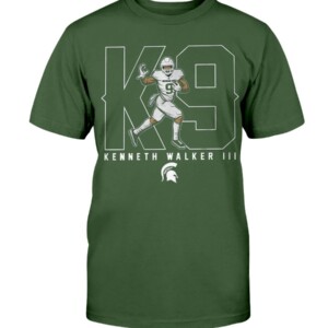KENNETH WALKER III K9 SHIRT Spartans MICHIGAN STATE SHIRT