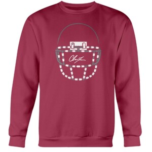 TAPED UP FACE MASK SHIRT CHASE YOUNG WASHINGTON FOOTBALL WASHINGTON REDSKINS Crewneck