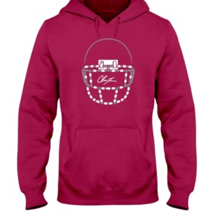 TAPED UP FACE MASK SHIRT CHASE YOUNG WASHINGTON FOOTBALL WASHINGTON REDSKINS Hoddie