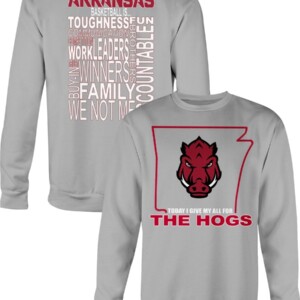 TODAYIGIVEMYALLFORTHEHOGSSHIRTARKANSASBASKETBALLISTOUGHNESS FUNSHIRTCoachGusArgenalArkansasRazorbackcrewneck
