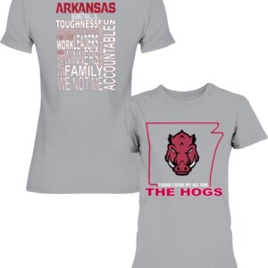 TODAYIGIVEMYALLFORTHEHOGSSHIRTARKANSASBASKETBALLISTOUGHNESS FUNSHIRTCoachGusArgenalArkansasRazorbackwomenshirt