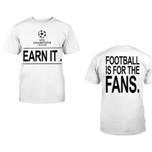 UCLearnit.FootballisforthefansShirtfont back