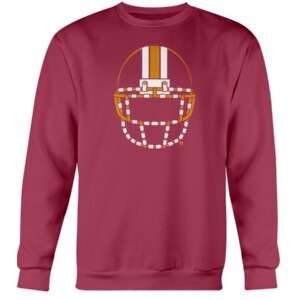 WASHINGTON TAPED UP FACE MASK SHIRT WASHINGTON FOOTBALL WASHINGTON REDSKINS Crewneck