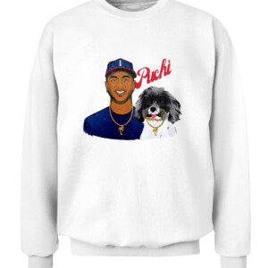 PUCHI AND OZZIE SHIRT Ozzie Albies Atlanta Braves CACS white front.jpg