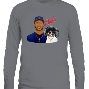 PUCHI AND OZZIE SHIRT Ozzie Albies Atlanta Braves CALS graphite heather front.jpg
