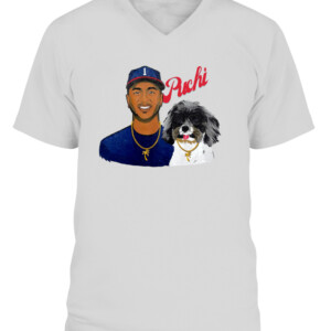 PUCHI AND OZZIE SHIRT Ozzie Albies Atlanta Braves CAVN athletic heather front.jpg
