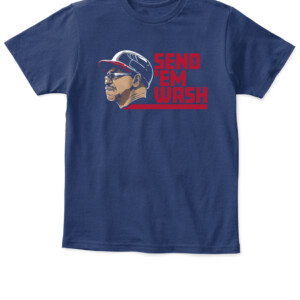 SEND 'EM WASH SHIRT RON WASHINGTON Atlanta Braves APKT navy front.jpg