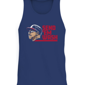 SEND 'EM WASH SHIRT RON WASHINGTON Atlanta Braves CATT navy front.jpg