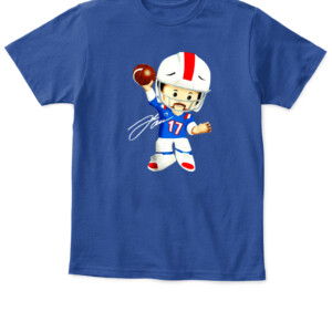 Josh Allen Little People T Shirt Buffalo Bills Fisher Price APKT royal front.jpg