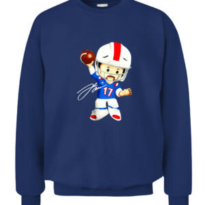 Josh Allen Little People T Shirt Buffalo Bills Fisher Price CACS navy front.jpg