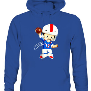 Josh Allen Little People T Shirt Buffalo Bills Fisher Price CAUH royal front.jpg