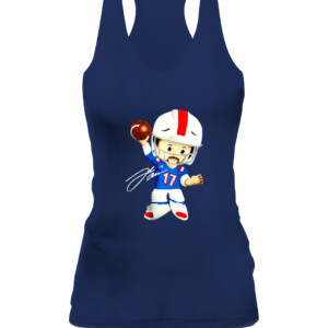 Josh Allen Little People T Shirt Buffalo Bills Fisher Price CAWT navy front.jpg